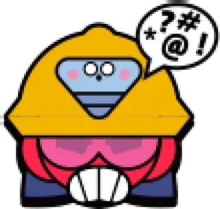 😡 สติกเกอร์, การ์ตูน, โกรธ, คำหยาบ telegram sticker