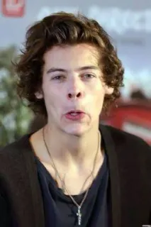😬 Harry Styles Harry Styles, singer, celebrity, musician, One Direction telegram sticker