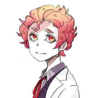 🤨 Anime, Manga, Retrato, Personaje, Arte, Ilustración telegram sticker