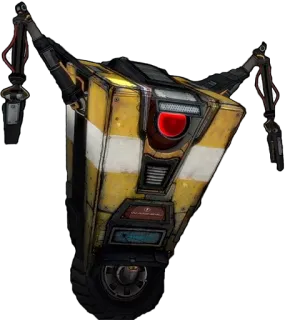 😡 Claptrap Borderlands robô, video game, personagem, Claptrap, Borderlands whatsapp sticker
