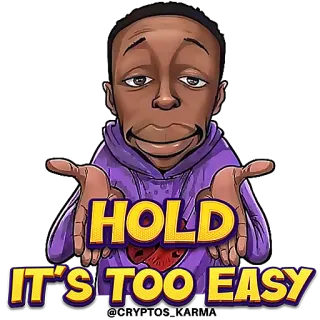 👐 HOLD
IT'S TOO EASY Meme, Divertente, Facile, Tenere, Cartone animato telegram sticker