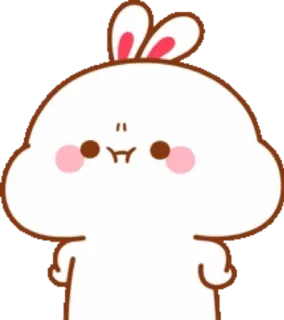 🐰 bunny, cute, animal, kawaii, rabbit telegram sticker