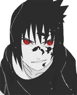 😏 Sasuke Naruto Sasuke, Naruto, Anime, Manga, Sharingan, Uchiha, Ninja whatsapp sticker