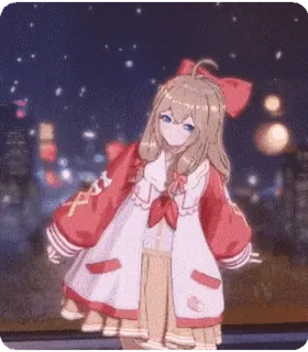 🤗 anime girl, cute, cartoon, character, animation telegram sticker