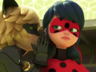 😶‍🌫️ Ladybug Miraculous: Tales of Ladybug & Cat Noir Ladybug, Cat Noir, Miraculous, kartun, animasi, superhero whatsapp sticker