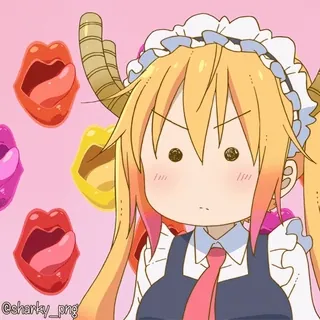 😘 Tohru Miss Kobayashi's Dragon Maid telegram sticker