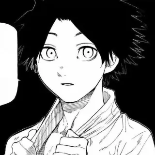 ⛓ Anime, Manga, Portrait, Personnage, Illustration, Noir et blanc telegram sticker