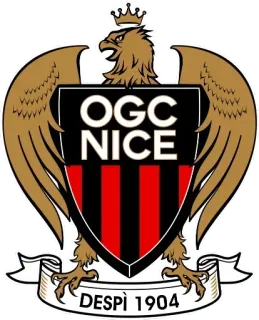🇫🇷 OGC NICE, DESPÌ 1904 鹰, 尼斯, 标志, 足球, 足球, 法国, 体育 telegram sticker