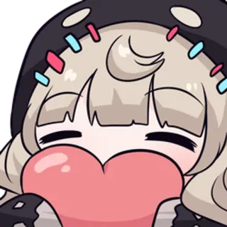 🥰 fofo, anime, kawaii, coração, personagem telegram sticker