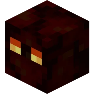 🔥 minecraft, jeu, monstre, nether, cube de magma whatsapp sticker