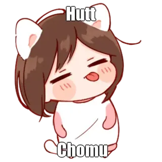 🤔 Hutt
Chomu orecchie da gatto, ragazza anime, carina, lingua di fuori, cartone animato whatsapp sticker