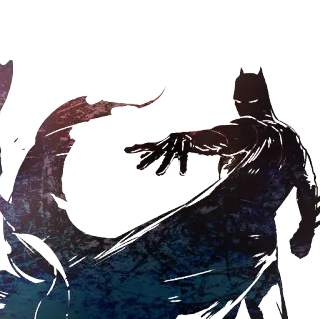 🐉 Batman Batman, DC Comics, Superhéroe, Caballero Oscuro, Personaje de cómic, Justiciero telegram sticker