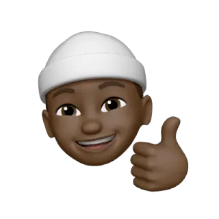 👍 Emoji, Polegar para cima, Positivo, Aprovação, Avatar, Pessoa telegram sticker