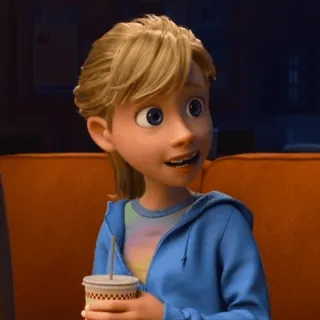 😥 Riley Andersen Inside Out Inside Out, Riley Andersen, cartoon, animation, pixar, disney telegram sticker