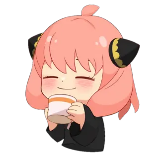 ☺️ Anya Forger Spy x Family Anime, Cartoon, Süß, Mädchen, Anya, Spy x Family telegram sticker