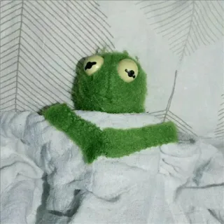 💚 Kermit Kermit the Frog, Muppet, puppet, cute, green, relaxing telegram sticker