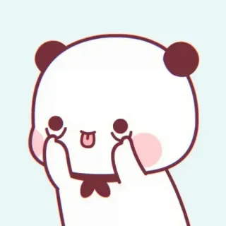 🍒 panda, słodki, kreskówka, zwierzę, kawaii, uroczy telegram sticker