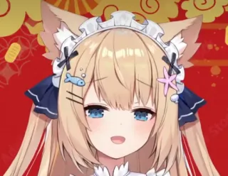 😏 Anime, Ragazza gatto, Carino, Cartone animato, Kawaii telegram sticker