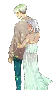 👫 para, romans, uczucie, miłość, objęcie, związek, ilustracja telegram sticker