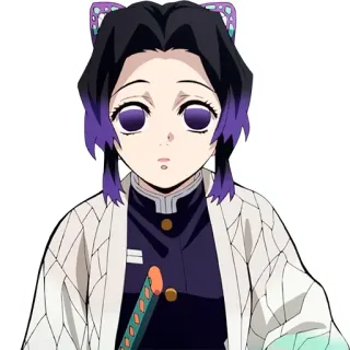 😮 Shinobu Kocho Demon Slayer อนิเมะ, ดาบพิฆาตอสูร, ชิโนบุ, โคโจ, มังงะ, ตัวละคร telegram sticker