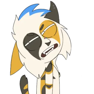 😒 Cartoon, Katze, Sticker, Lustig, Figur telegram sticker