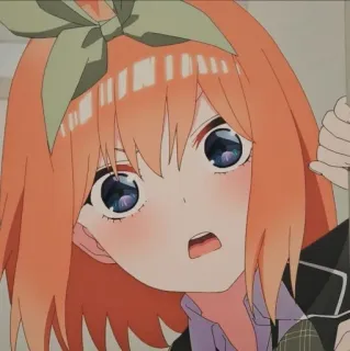 🍑 Yotsuba Nakano The Quintessential Quintuplets Anime, Manga, Yotsuba Nakano, Quintessential Quintuplets, Dessin animé, Fille, Personnage telegram sticker