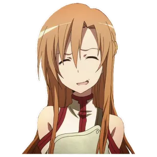 😅 Asuna Yuuki Sword Art Online Anime, Ragazza, Carina, Sword Art Online, Asuna Yuuki, Personaggio, Giapponese telegram sticker