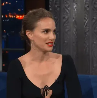 🍄 Natalie Portman atriz, celebridade, mulher, retrato telegram sticker