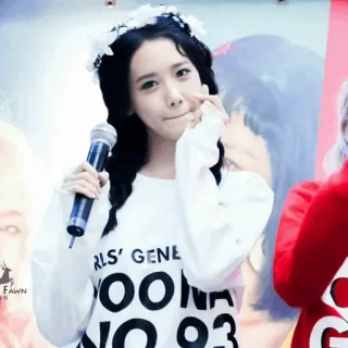 🕊 Yoona Girls' Generation GIRLS' GENE YOONA NO 93 kpop, penyanyi, idola, yoona, girls' generation, musik, selebriti whatsapp sticker