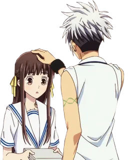 🤚 Аниме, Мультфильмы, Персонажи, Дружба telegram sticker