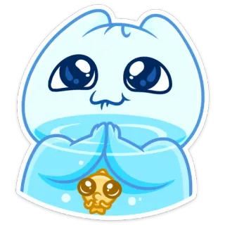 ☺️ sticker, cute, animal, cartoon whatsapp sticker