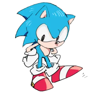 😠 Sonic Соник Ёж, Персонаж видеоигры, Мультяшный персонаж, Соник, Ёж telegram sticker
