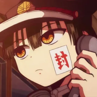 ☁️ Hanako-kun Toilet-bound Hanako-kun 封 anime, manga, hanako kun, toilet bound hanako kun, character, seal, cute telegram sticker