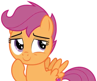😏 Scootaloo My Little Pony Cartoon, Pony, Freundschaft, Süß, Scootaloo, My Little Pony whatsapp sticker
