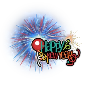 ❄ Happy New Year Capodanno, festa, fuochi d'artificio, vacanza telegram sticker