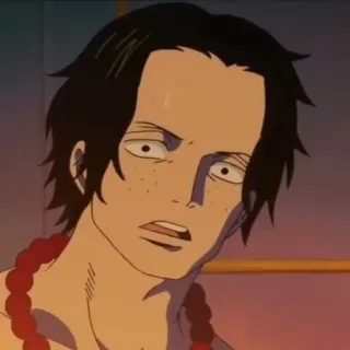 ⛓️ Portgas D. Ace One Piece 애니메이션, 원피스, 포트거스 D. 에이스, 불주먹 에이스, 해적, 형제 telegram sticker