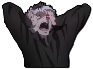 🤯 Anime, Horror, Monstro, Assustador, Mangá telegram sticker