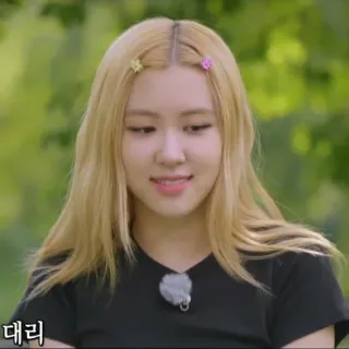 😌 대리 человек, женщина, kpop, роза, blackpink, портрет telegram sticker