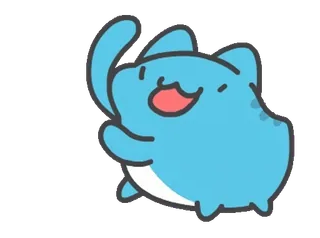 👋 Blue Cat telegram sticker