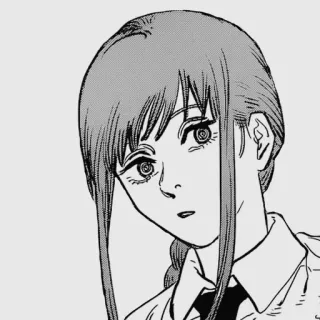 😮 Makima Chainsaw Man anime, manga, girl, chainsaw man, makima telegram sticker