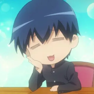 💙 anime, chibi, cute, manga, kawaii telegram sticker