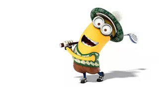 😄 Minion Despicable Me Minion, golf, cartoon, character, comedy telegram sticker