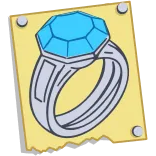 💍 แหวน, เครื่องประดับ, อัญมณี, งานแต่งงาน, หมั้น, สีน้ำเงิน telegram sticker