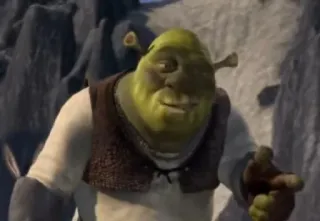 👉 Shrek オーガ, アニメ, 映画, ドリームワークス, 緑, ファンタジー telegram sticker