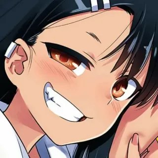 😏 Nagatoro Don't Toy With Me, Miss Nagatoro 애니메이션, 만화, 나나시, 괴롭히지 말아요, 나가토로 양, 나가토로 하야세, 귀여운, 여자 telegram sticker