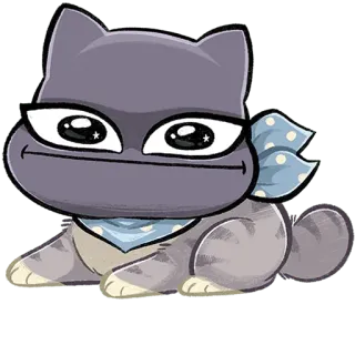 😐 고양이, 만화, 동물, 귀여운, 애완 동물, 카와이 telegram sticker