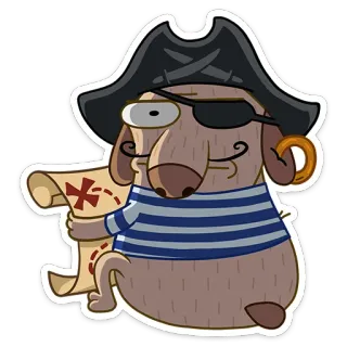 Пират Дигги (@TgSticker) telegram stickers
