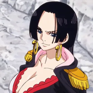 😏 Boa Hancock One Piece Anime, One Piece, Boa Hancock, Impératrice Pirate, Shichibukai, Manga, Personnage telegram sticker