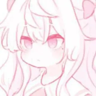 🍓 Anime, Ragazza, Rosa, Carina, Kawaii, Cartone animato whatsapp sticker