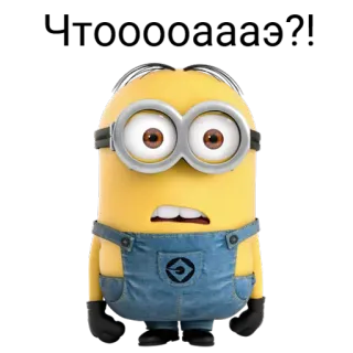 😱 Minion cartoon, yellow, funny, character, minions telegram sticker